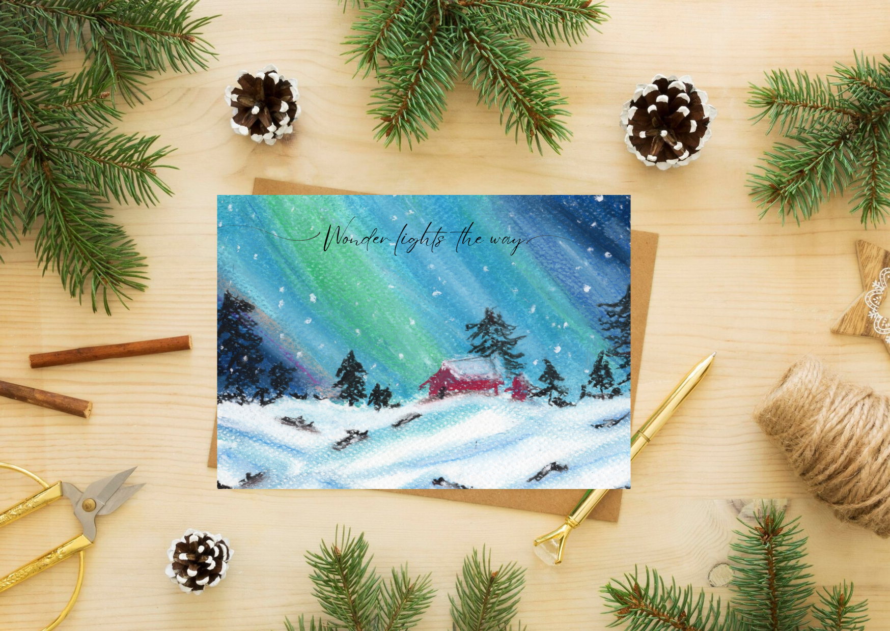 Holiday Cheer: Winter Wonderland — A6 Postcards by Aishwarya Ashok